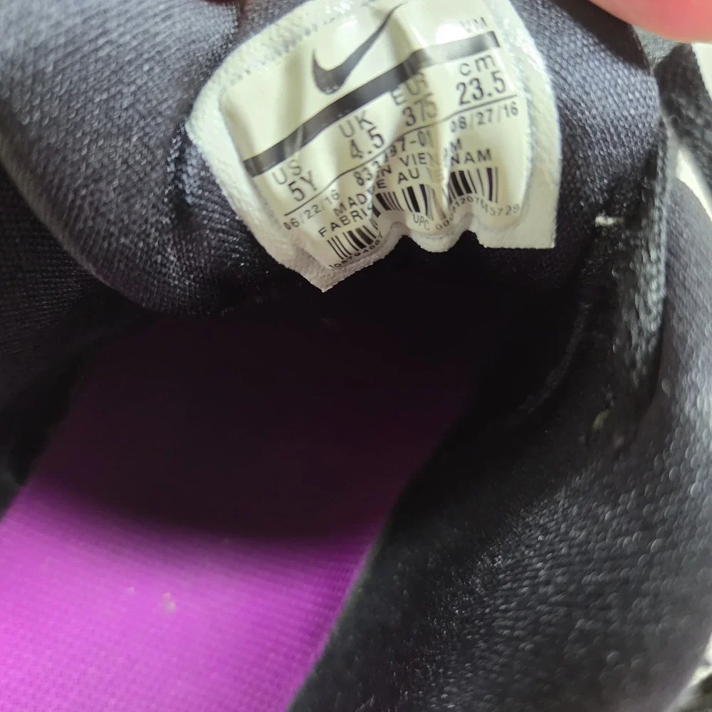 Nike Air Max 90 Print Mesh Hyper Violet Youth Running Shoes Size 5Y